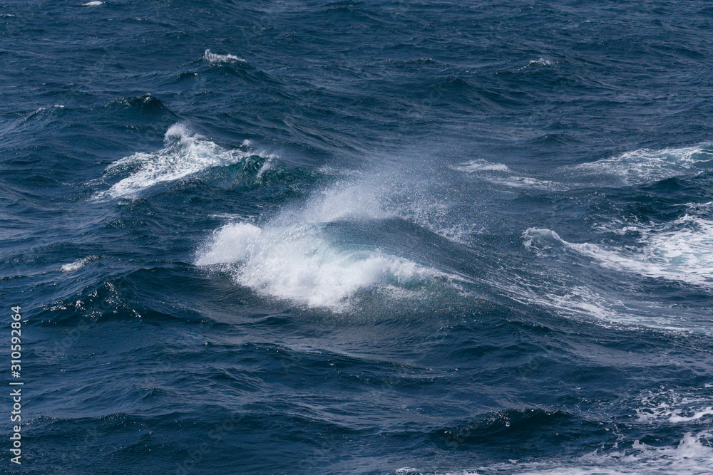 Waves of stormy cold sea on the south of Iceland Waves of stormy cold sea on the south of Iceland