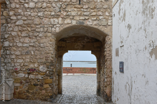 wall of old castle