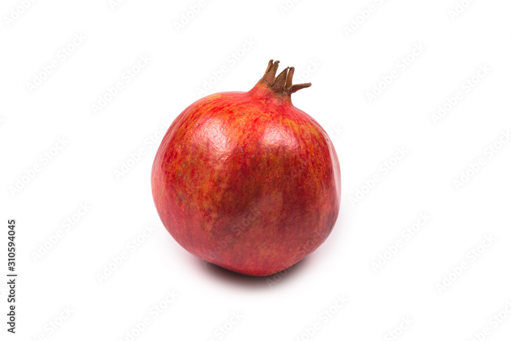 Sweet pomegranate isolated on white background. Sweet pomegranate isolated on white background.