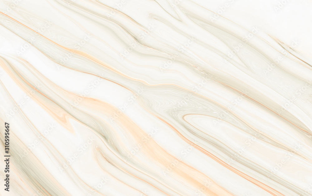 Fototapeta premium Marble wall white brown pattern ink swirl yellow green graphic background abstract light elegant grey for floor plan ceramic counter texture tile gray silver background natural for interior decoration