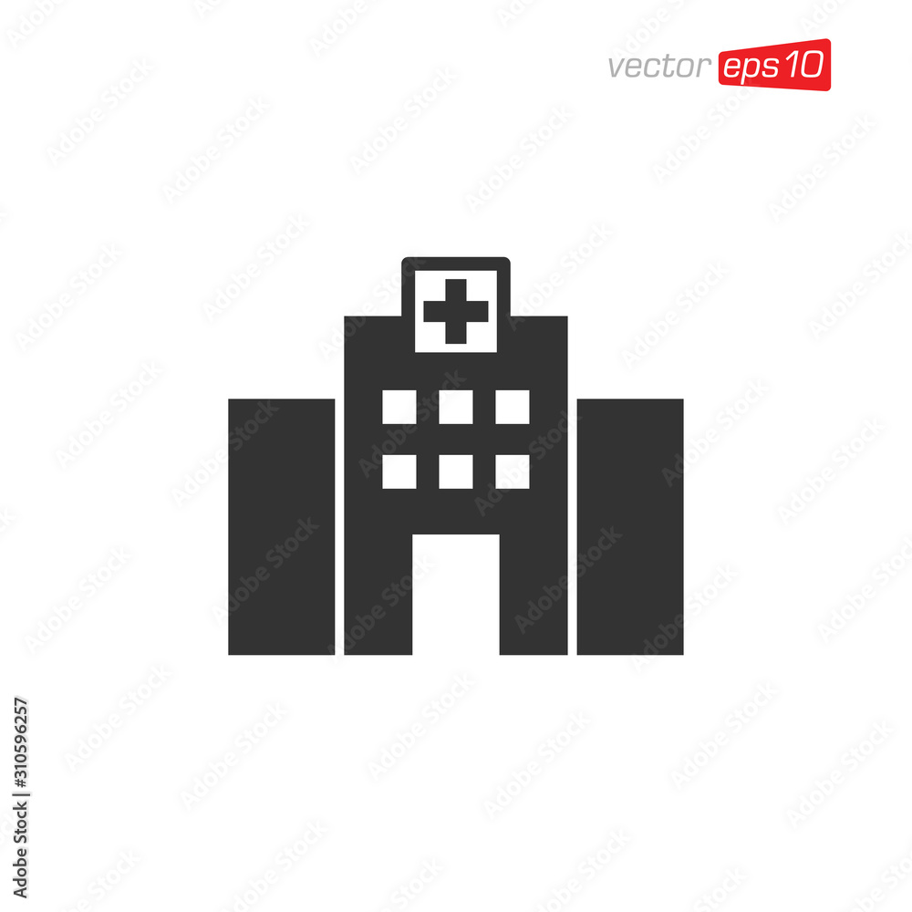Hospital Icon Design Vector Template Hospital Icon Design Vector Template