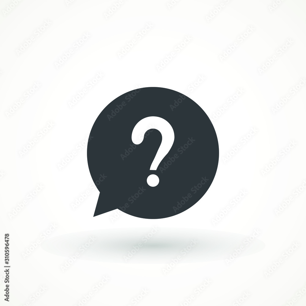 Question Icon Vector flat design style. Question mark sign icon, vector illustration Question Icon Vector flat design style. Question mark sign icon, vector illustration
