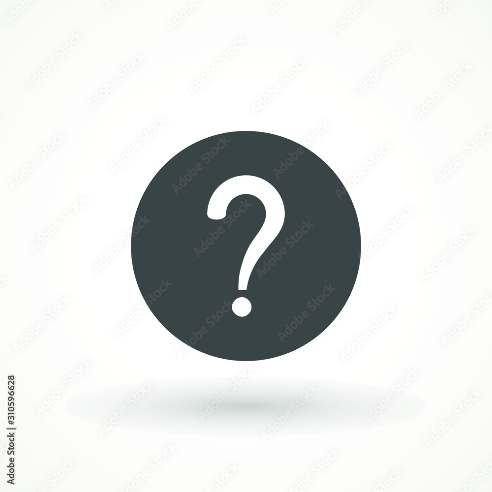 Question Icon Vector flat design style. Question mark sign icon, vector illustration Question Icon Vector flat design style. Question mark sign icon, vector illustration