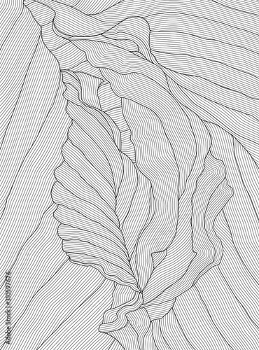 vector abstract background with leaf pattern