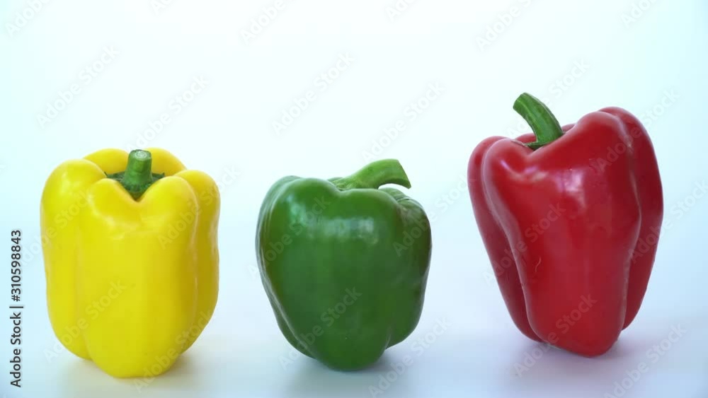 Fresh bell pepper on white background. Fresh bell pepper on white background.