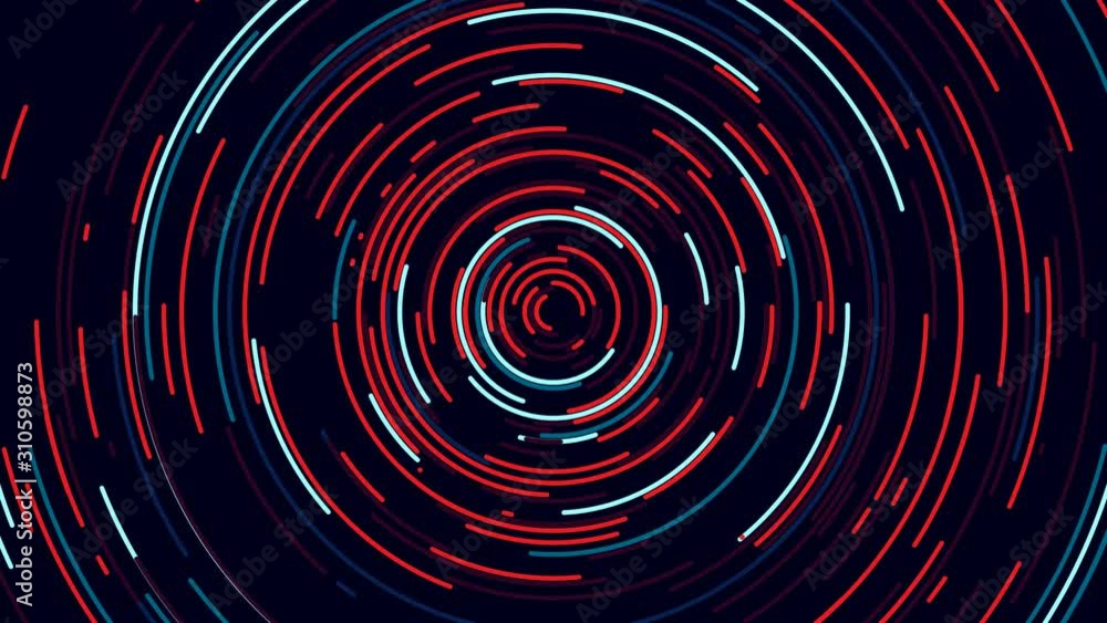 Animation of flight in color circle cyber tunnel, Futuristic abstract background seamless loop Animation of flight in color circle cyber tunnel, Futuristic abstract background seamless loop