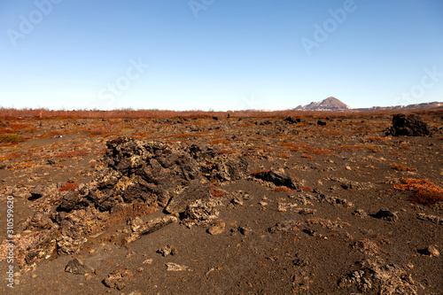 Deserted dramatic landscape of Iceland