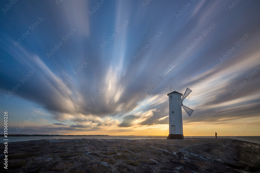 Lighthouse windmill Stawa Mlyny, Swinoujscie, Baltic Sea, Poland. Lighthouse windmill Stawa Mlyny, Swinoujscie, Baltic Sea, Poland.