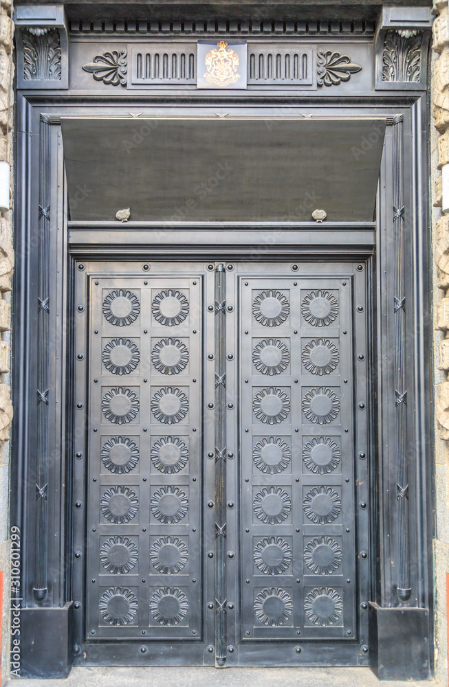 European style building entrance gate European style building entrance gate