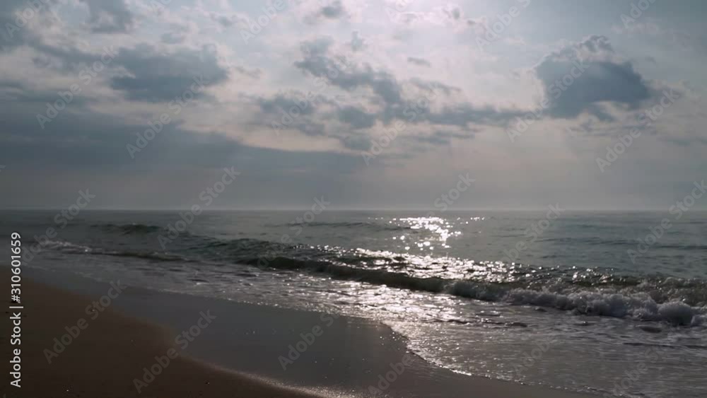 Aerial panoramic view of sunrise over ssea. Nothing but sky, clouds and water. Beautiful serene scene Aerial panoramic view of sunrise over ssea. Nothing but sky, clouds and water. Beautiful serene scene
