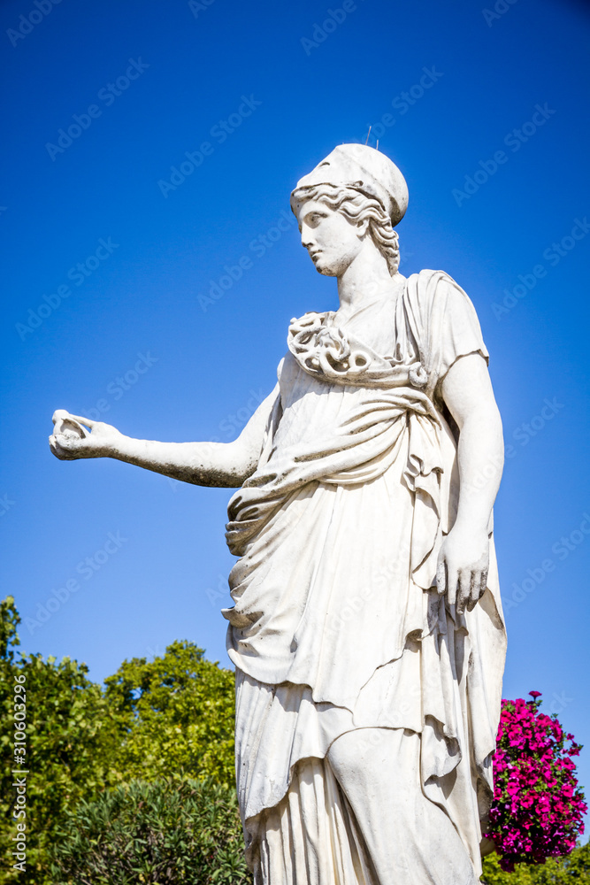 Statue of Minerva in Luxembourg Gardens, Paris