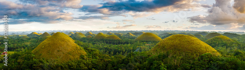 Bohol chocolate hills panorama photo