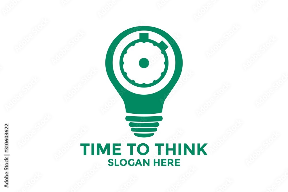 Time To Thinking logo design, Creator Idea logo icon, Creative Idea logo template vector Time To Thinking logo design, Creator Idea logo icon, Creative Idea logo template vector