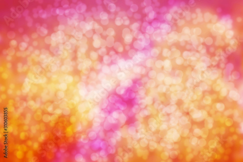 Abstract Blurred Red Orange and Pink Tone Lights boken Background.