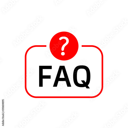 FAQ, frequently asked questions, help symbol. Modern, simple flat vector illustration vector icon. Elements for mobile concepts and web apps.