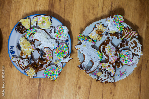 bowl of Christmas biscuits