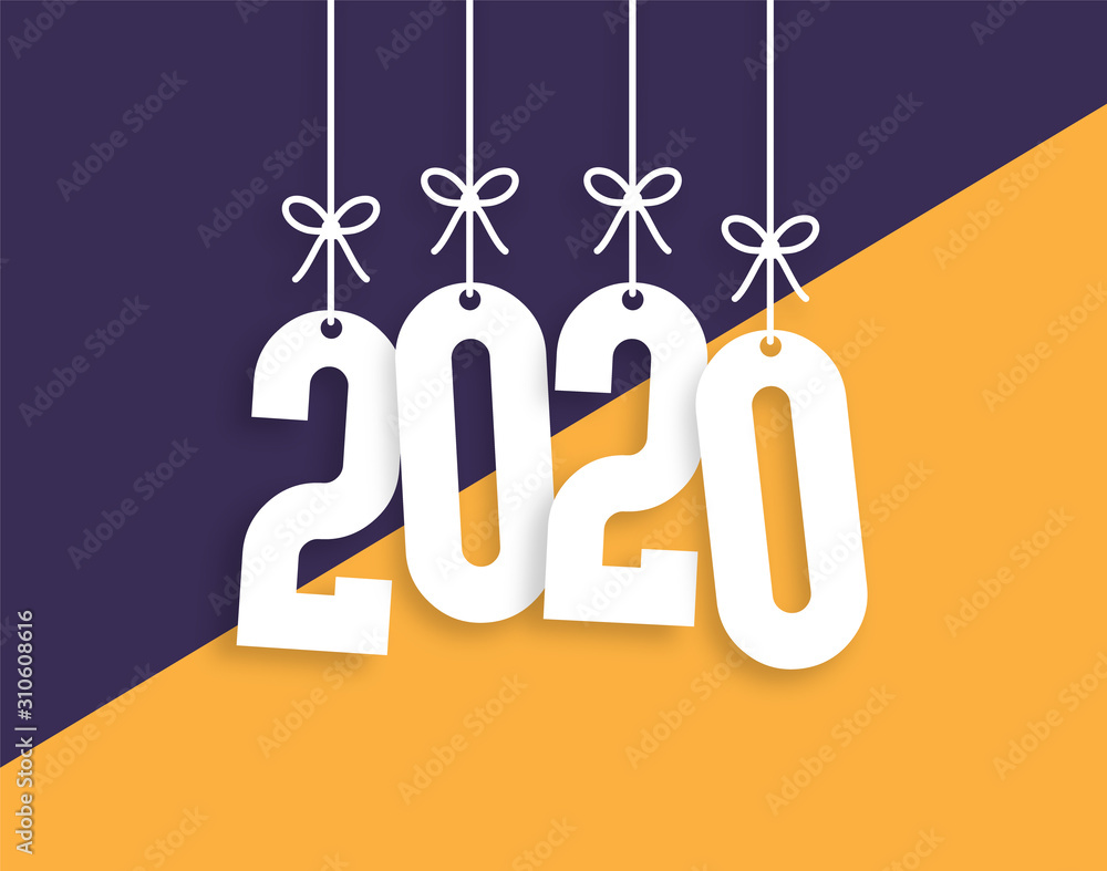 2020 Trendy Colorful Vector Backgorund