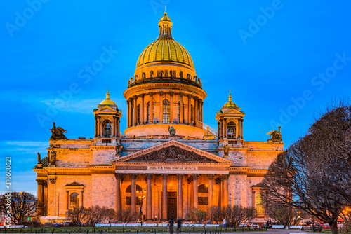 Saint Isaac's Cathedral- greatest architectural creation. Saint Petersburg. Russia.