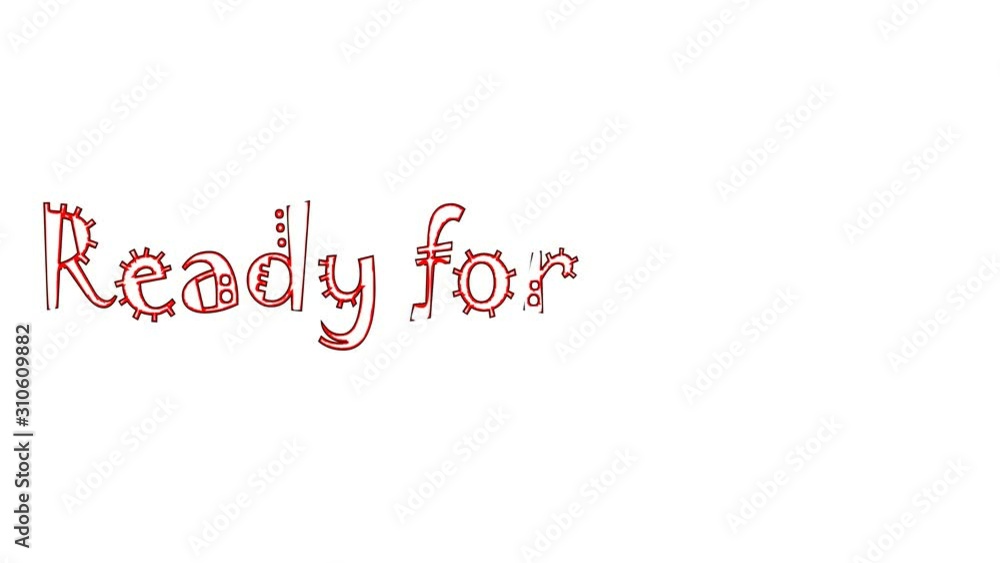 Ready for Action, concept words drawing on white board. Ready for Action, concept words drawing on white board.