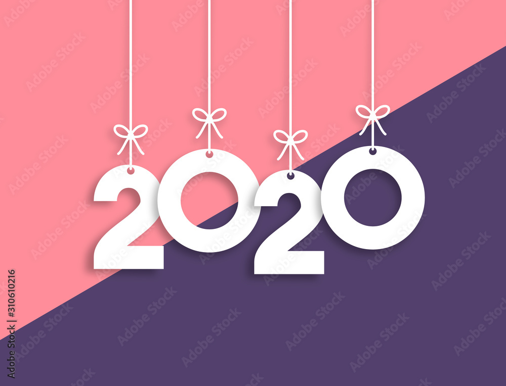 2020 Trendy Colorful Vector Backgorund
