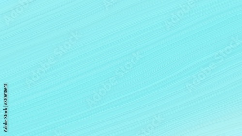 simple colorful contemporary waves illustration with baby blue, pale turquoise and sky blue color