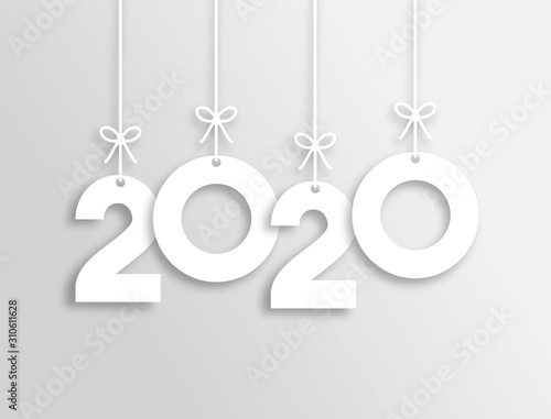 Obraz na płótnie 2020 Trendy Colorful Vector Backgorund w salonie