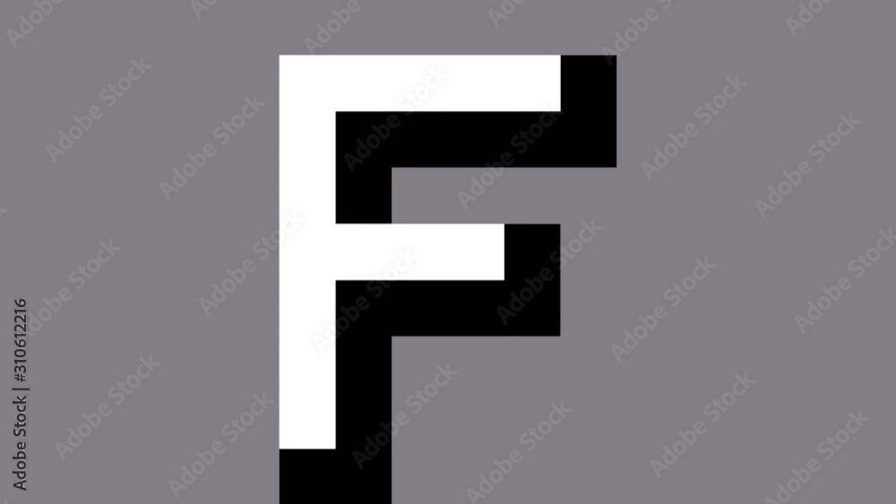 flip grids text - Letter F flip grids text - Letter F
