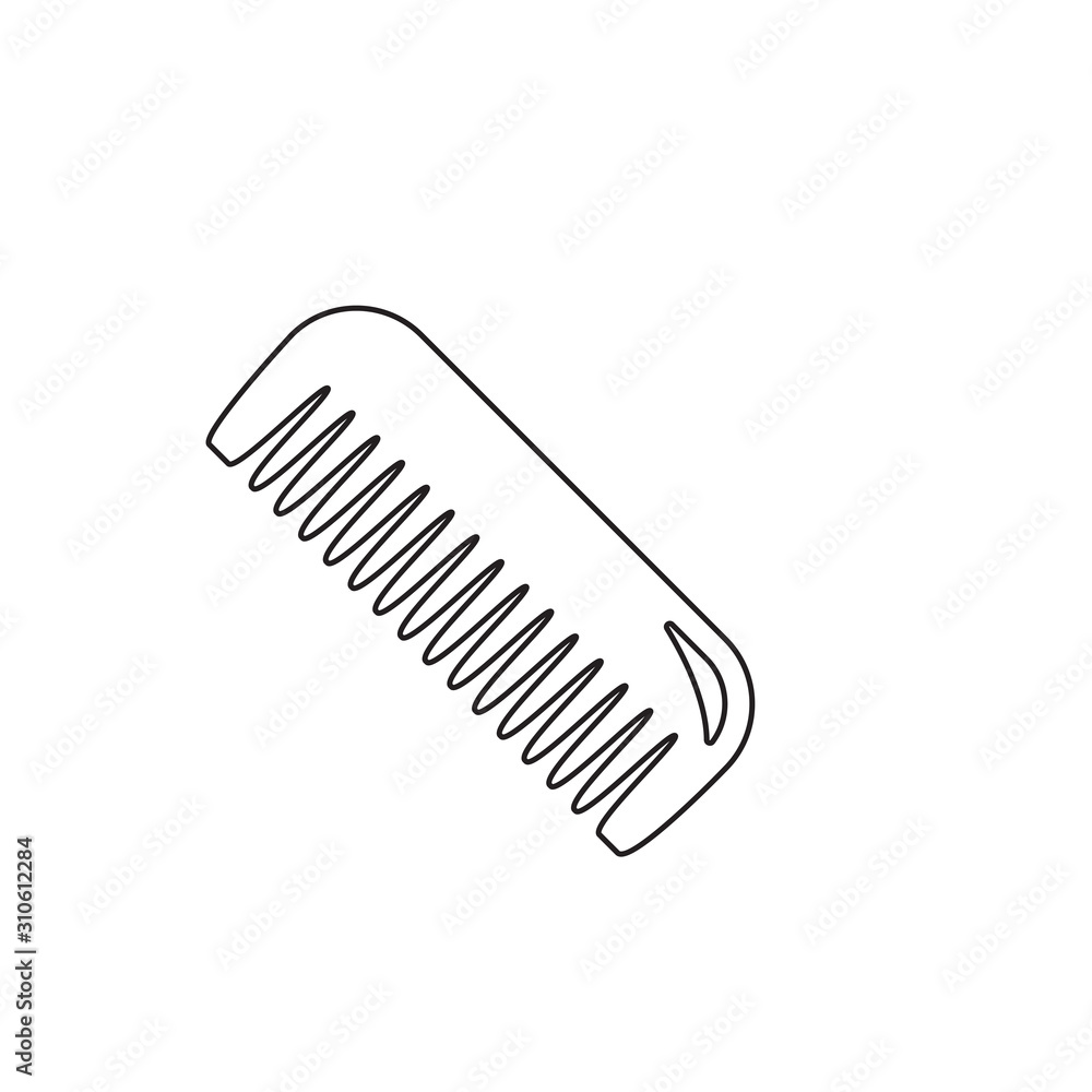 Comb vector icon. Lined flat sign for mobile concept and web design. Comb glyph icon. Symbol, logo illustration. Vector graphics. Comb vector icon. Lined flat sign for mobile concept and web design. Comb glyph icon. Symbol, logo illustration. Vector graphics.
