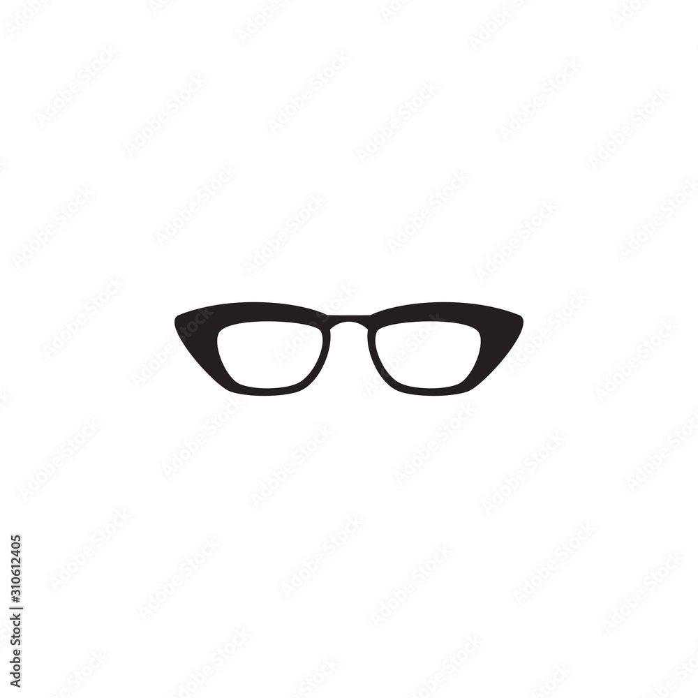 Eyeglasses vector icon. Filled flat sign for mobile concept and web design. Eyeglasses glyph icon. Symbol, logo illustration. Vector graphics.