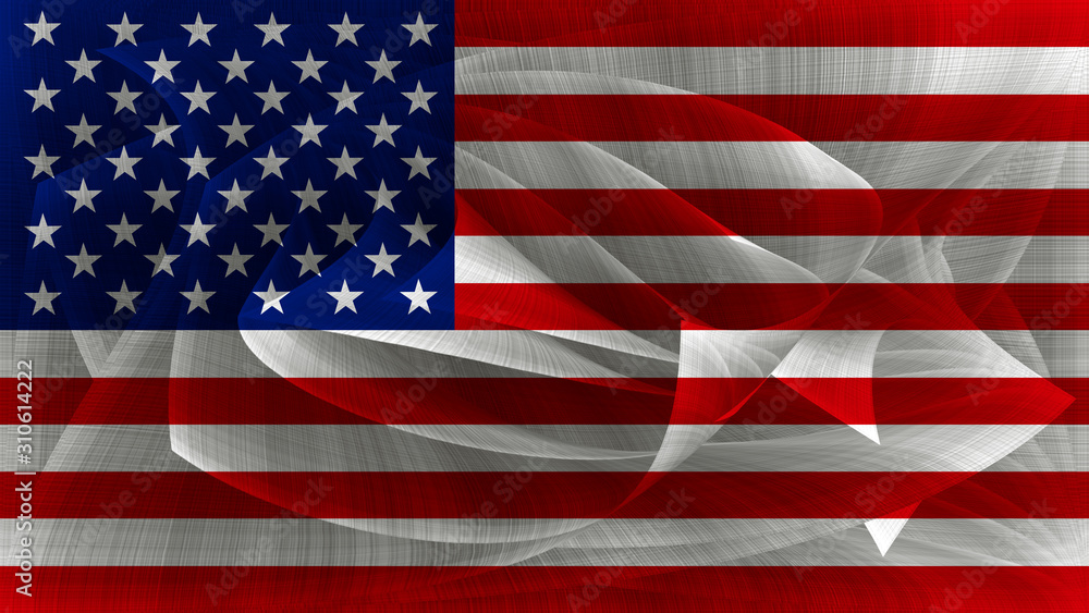 Fototapeta premium The flag of United States of America