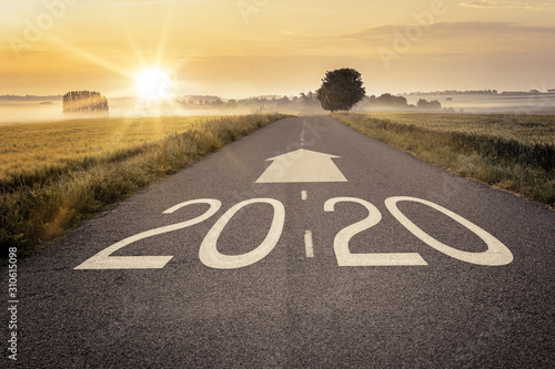 Wallpaper Mural New Year illustration. Start Your life. Happy New Year 2020. Torontodigital.ca