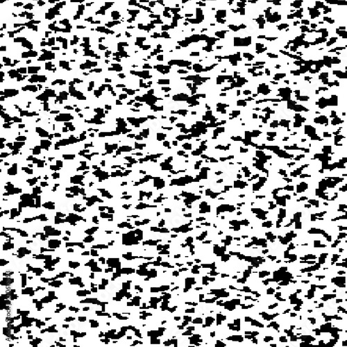 Background of black and white texture. Abstract monochrome pattern of spots, cracks, dots, chips