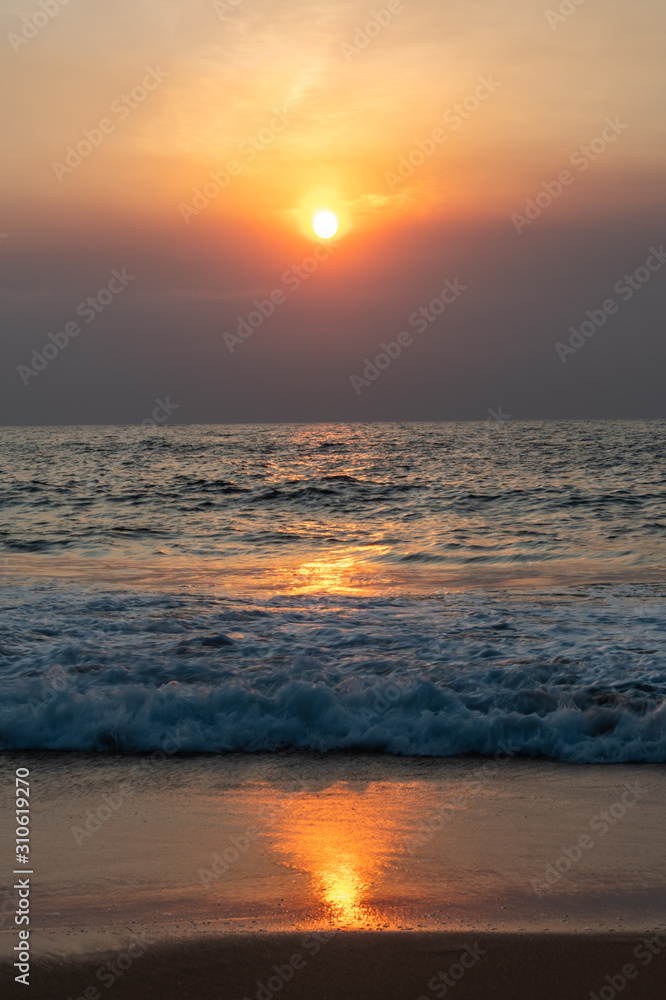 Smoky Summer Sun Seascape