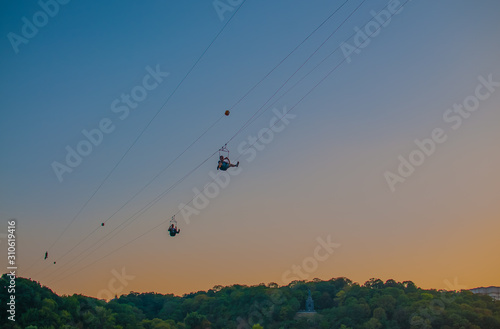 Cableway across the Dnieper River photo