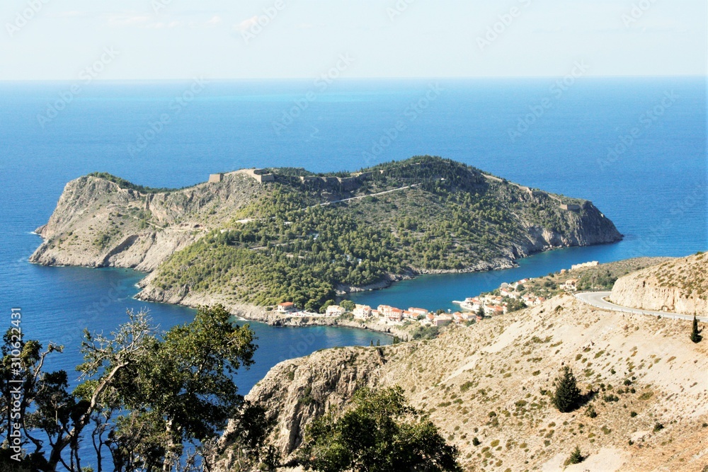 Assos area in Kefalonia Island Greece