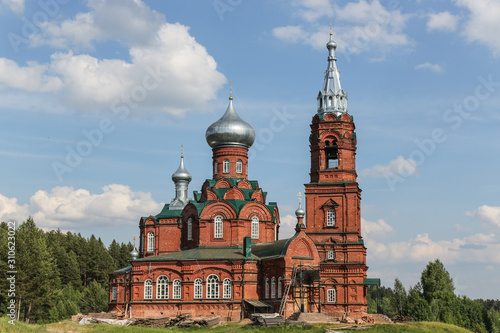 Photography old russian church in moscow russia