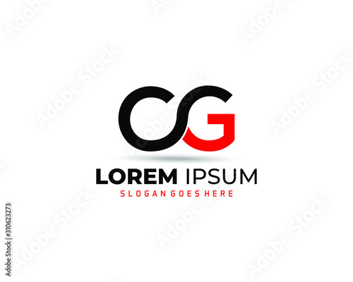initial GC, CG, G, C Logo template