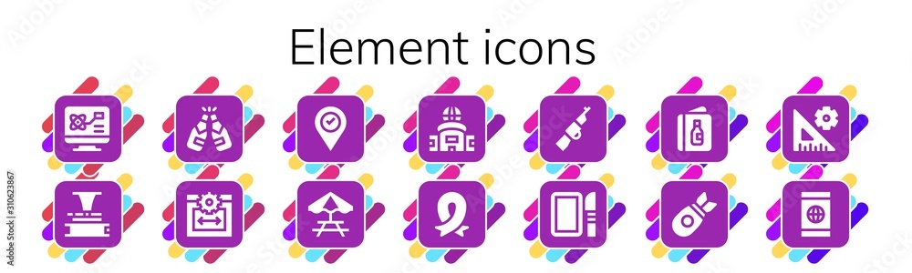 Modern Simple Set of element Vector filled Icons Modern Simple Set of element Vector filled Icons