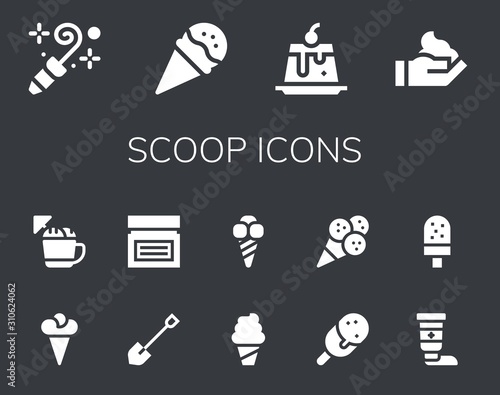 scoop icon set