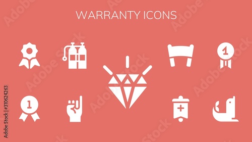 warranty icon set