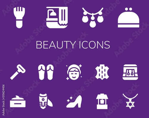 beauty icon set