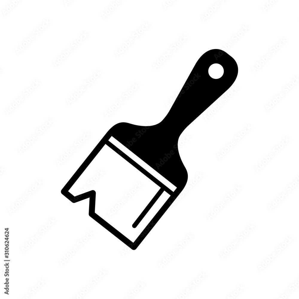 paint brush icon vector design template