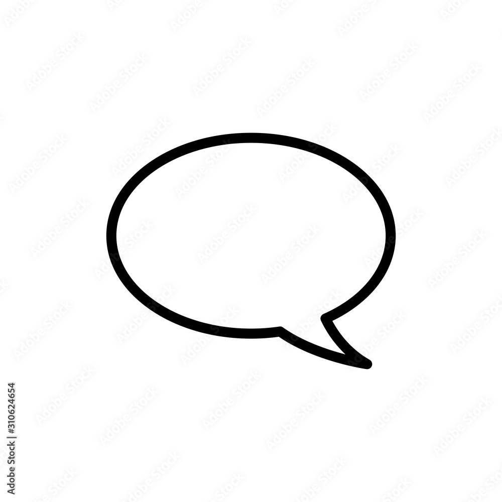 bubble speech - communication icon vector design template bubble speech - communication icon vector design template