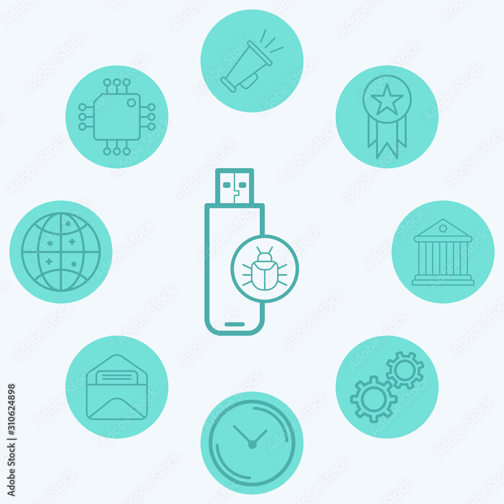 Pendrive vector icon sign symbol Pendrive vector icon sign symbol