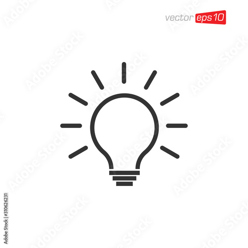 Light Bulb Icon Design Vector