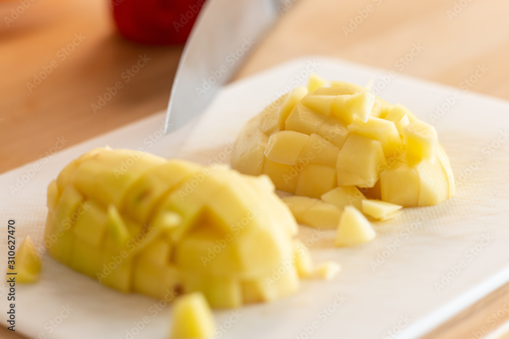 cut some potato cut some potato