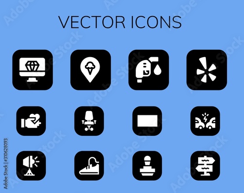Konstfotografi Modern Simple Set of vector Vector filled Icons
