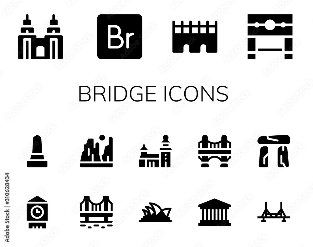 bridge icon set