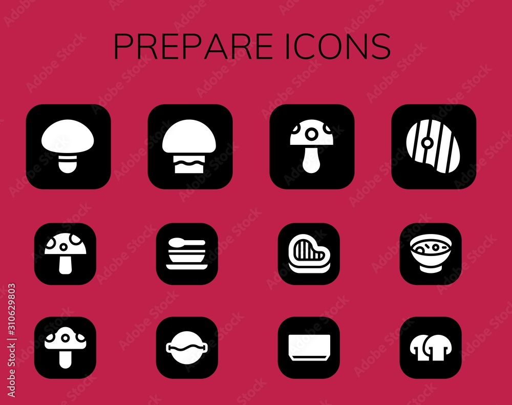prepare icon set