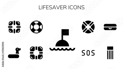 lifesaver icon set